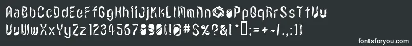 LVDCR    Font – White Fonts on Black Background