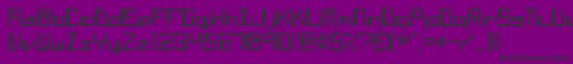 lyneous Font – Black Fonts on Purple Background