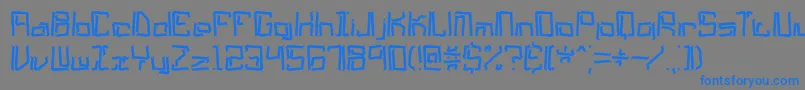 lyneous Font – Blue Fonts on Gray Background
