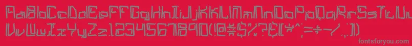 lyneous Font – Gray Fonts on Red Background