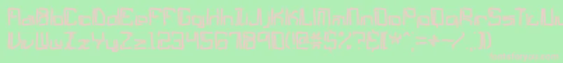 lyneous Font – Pink Fonts on Green Background