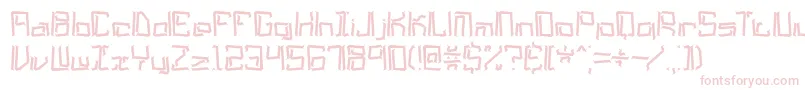 lyneous Font – Pink Fonts on White Background