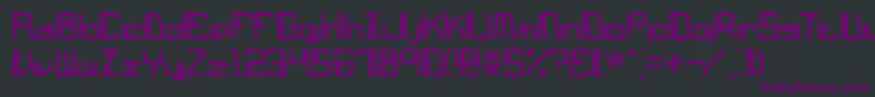 lyneous Font – Purple Fonts on Black Background