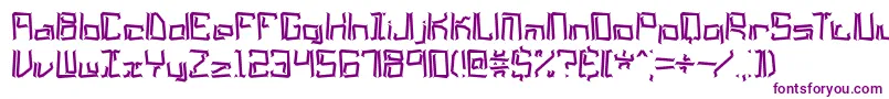 lyneous Font – Purple Fonts on White Background