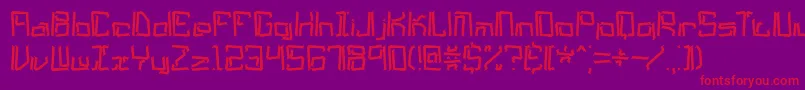lyneous Font – Red Fonts on Purple Background