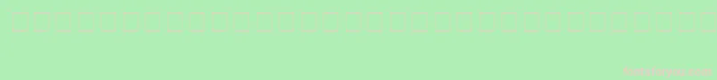 フォントLynx – 緑の背景にピンクのフォント