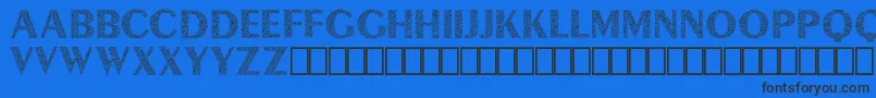 fuente Lyra Demo – Fuentes Negras Sobre Fondo Azul