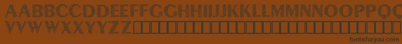 Lyra Demo Font – Black Fonts on Brown Background