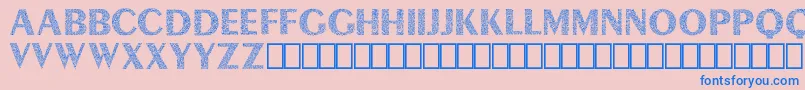 Lyra Demo Font – Blue Fonts on Pink Background