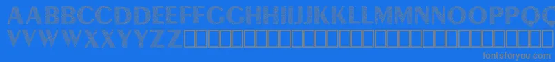 フォントLyra Demo – 青い背景に灰色の文字