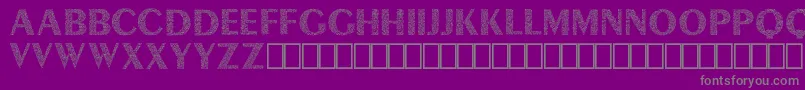 Lyra Demo Font – Gray Fonts on Purple Background