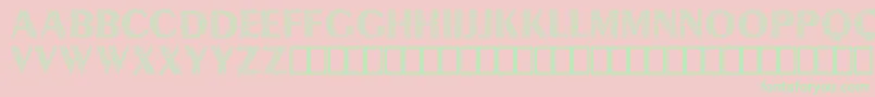 フォントLyra Demo – ピンクの背景に緑の文字