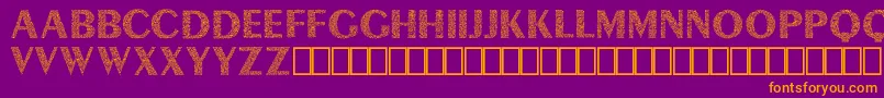 fuente Lyra Demo – Fuentes Naranjas Sobre Fondo Morado
