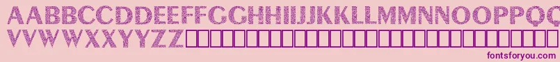 Lyra Demo Font – Purple Fonts on Pink Background