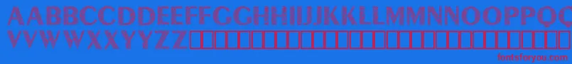 fuente Lyra Demo – Fuentes Rojas Sobre Fondo Azul