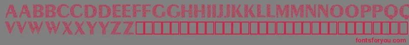 Lyra Demo Font – Red Fonts on Gray Background