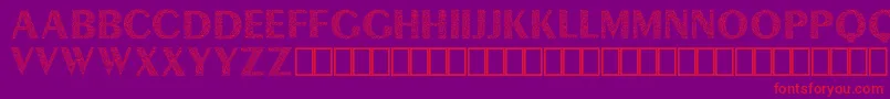 fuente Lyra Demo – Fuentes Rojas Sobre Fondo Morado