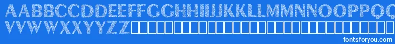 フォントLyra Demo – 青い背景に白い文字
