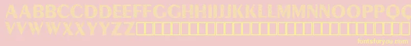 Lyra Demo Font – Yellow Fonts on Pink Background