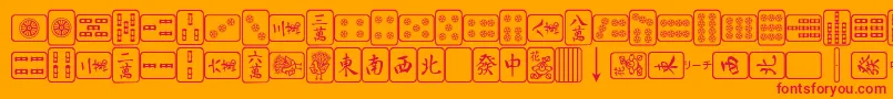 ma       Font – Red Fonts on Orange Background