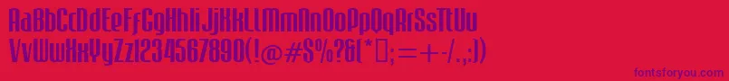 Mabella Font – Purple Fonts on Red Background