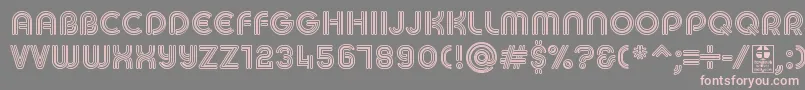 MACCOS REGULAR Demo Font – Pink Fonts on Gray Background