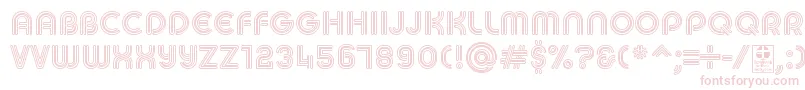 MACCOS REGULAR Demo Font – Pink Fonts on White Background