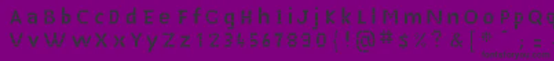 MaceriamSimplex Font – Black Fonts on Purple Background