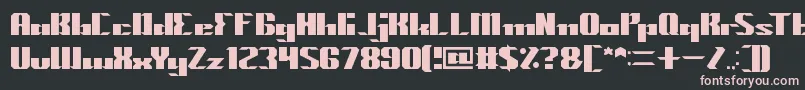 MACHINE GUN Font – Pink Fonts on Black Background