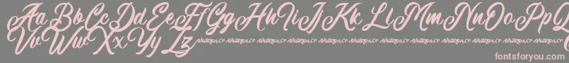 Machineat Demo Font – Pink Fonts on Gray Background