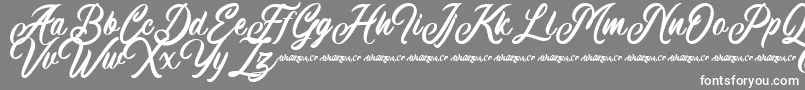 Machineat Demo Font – White Fonts on Gray Background