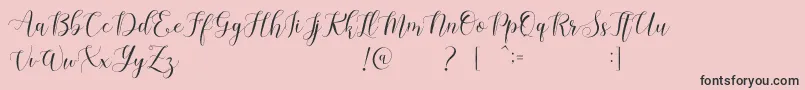 Machis Demo Font – Black Fonts on Pink Background
