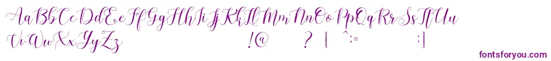 Machis Demo Font – Purple Fonts on White Background