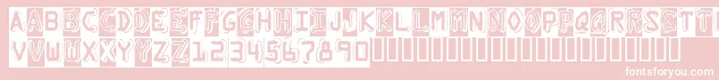 Dymogb Font – White Fonts on Pink Background