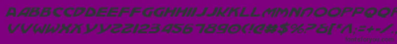 Machv2i Font – Black Fonts on Purple Background