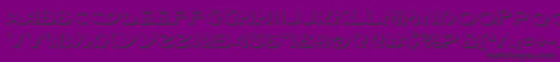 Machv2s Font – Black Fonts on Purple Background