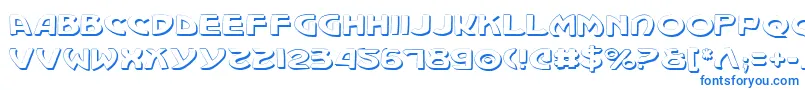 Machv2s Font – Blue Fonts on White Background