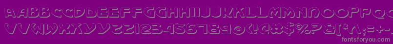 Machv2s-fontti – harmaat kirjasimet violetilla taustalla