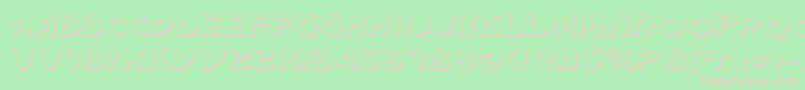 Machv2s Font – Pink Fonts on Green Background