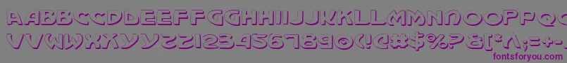 Machv2s Font – Purple Fonts on Gray Background