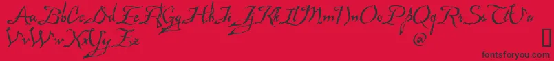 MAD      Font – Black Fonts on Red Background