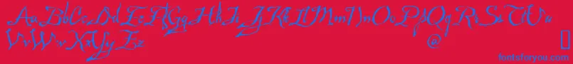MAD      Font – Blue Fonts on Red Background