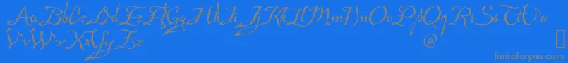 MAD      Font – Gray Fonts on Blue Background