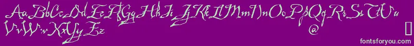 MAD      Font – Green Fonts on Purple Background