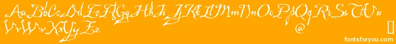 MAD      Font – White Fonts on Orange Background