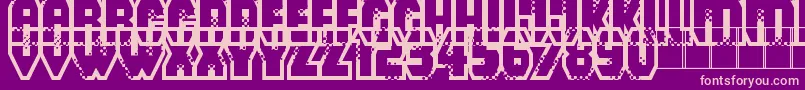 Mad Groove Blast Font – Pink Fonts on Purple Background