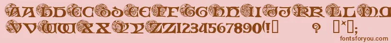 Spiri Font – Brown Fonts on Pink Background