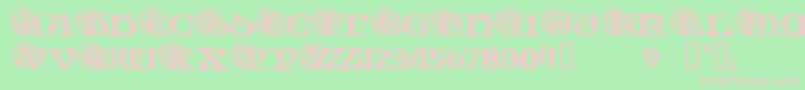 Spiri Font – Pink Fonts on Green Background