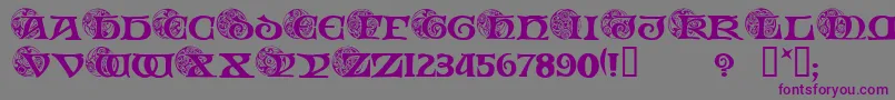 Spiri Font – Purple Fonts on Gray Background