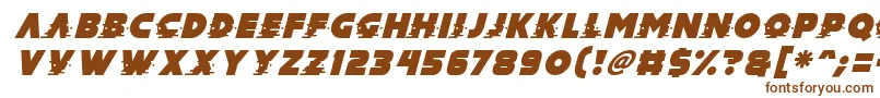 Mad Hacker Italic Font – Brown Fonts